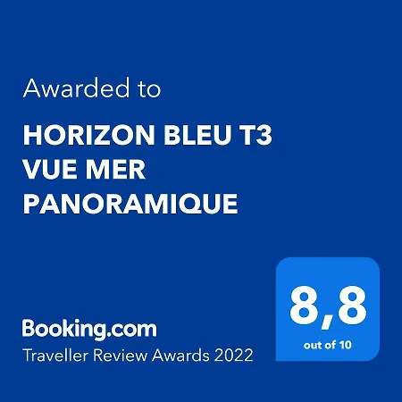 Appartement Horizon Bleu T3 Vue Mer Panoramique *